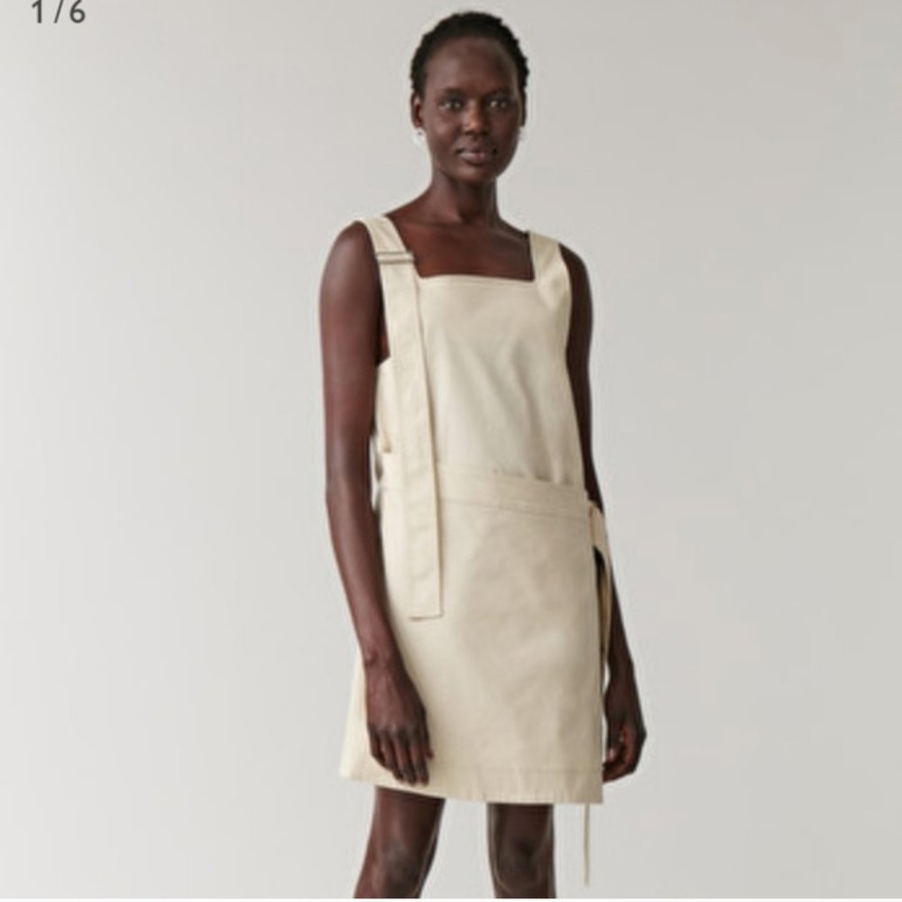 NWOT: COS Sleeveless Cotton Wrap Dress